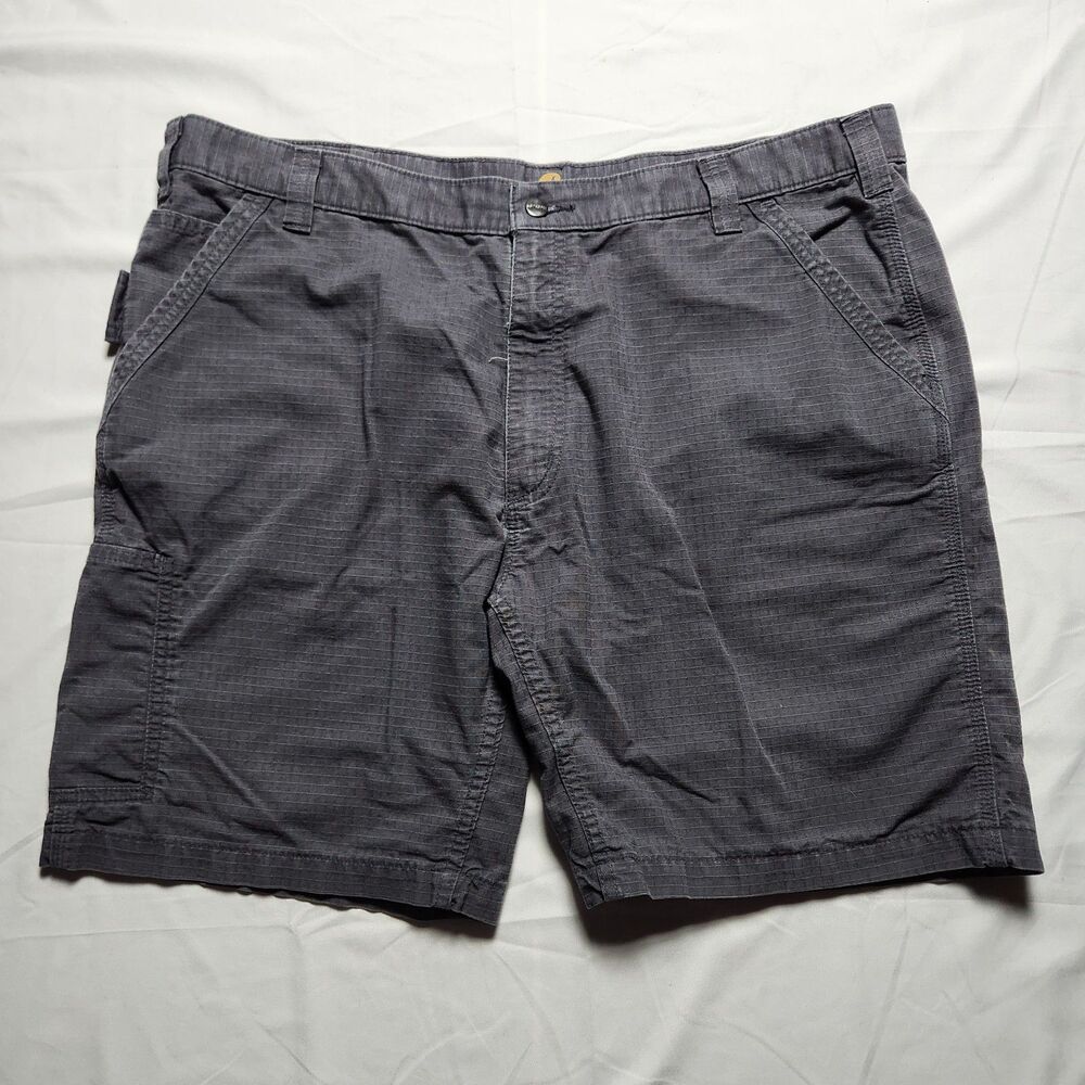 Carhartt Mens 42 BS196-M Force Relaxed Fit Work Cargo Shorts Grey